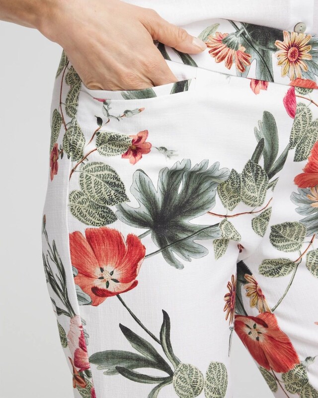 Brigitte Slub Cropped Pants - image 4
